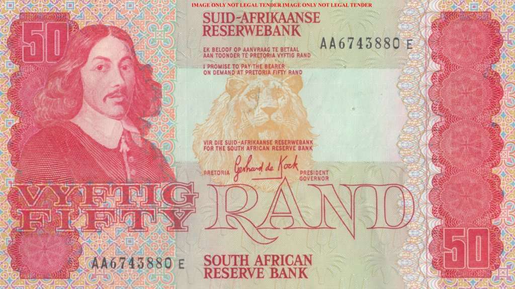 GPC DE KOCK      R50  BANKNOTE       AA6743880E       SET038