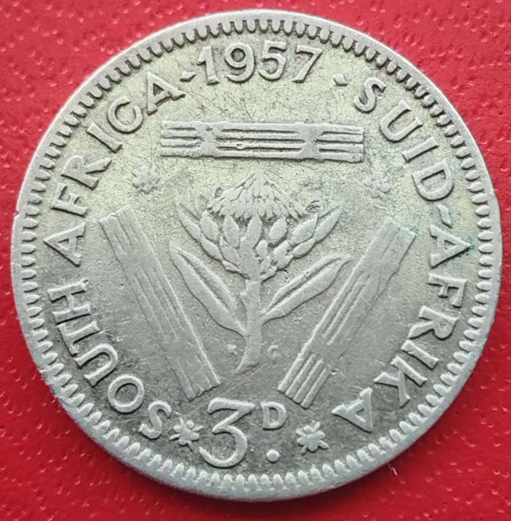 1957  Threepence Coin   SILVER   0.500             SUN14398