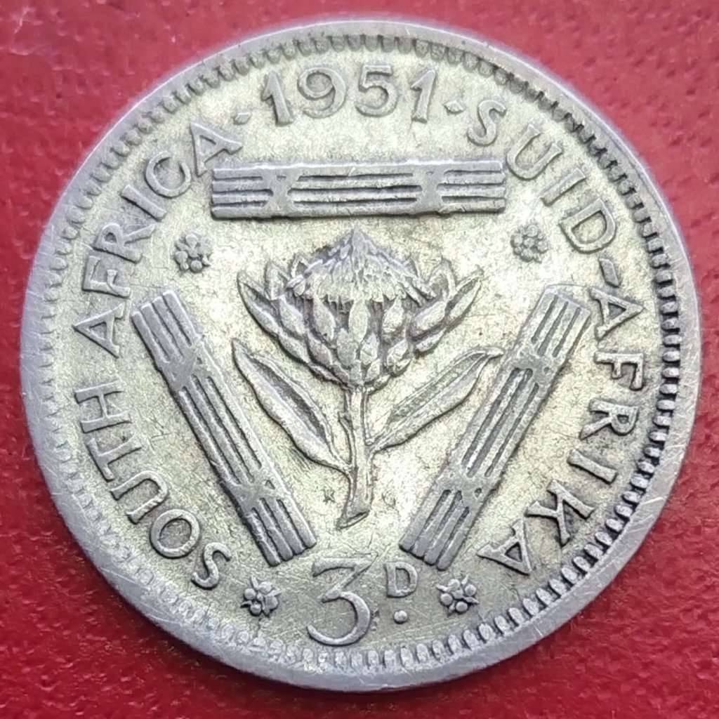 1951  Threepence Coin   SILVER   0.500             SUN14458