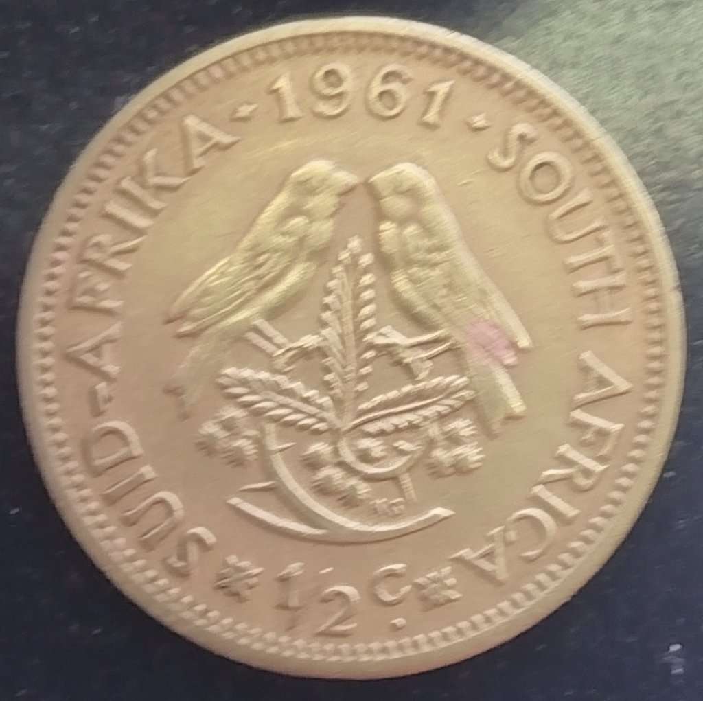 1961  1/2  Cent     Coin                SUN14467