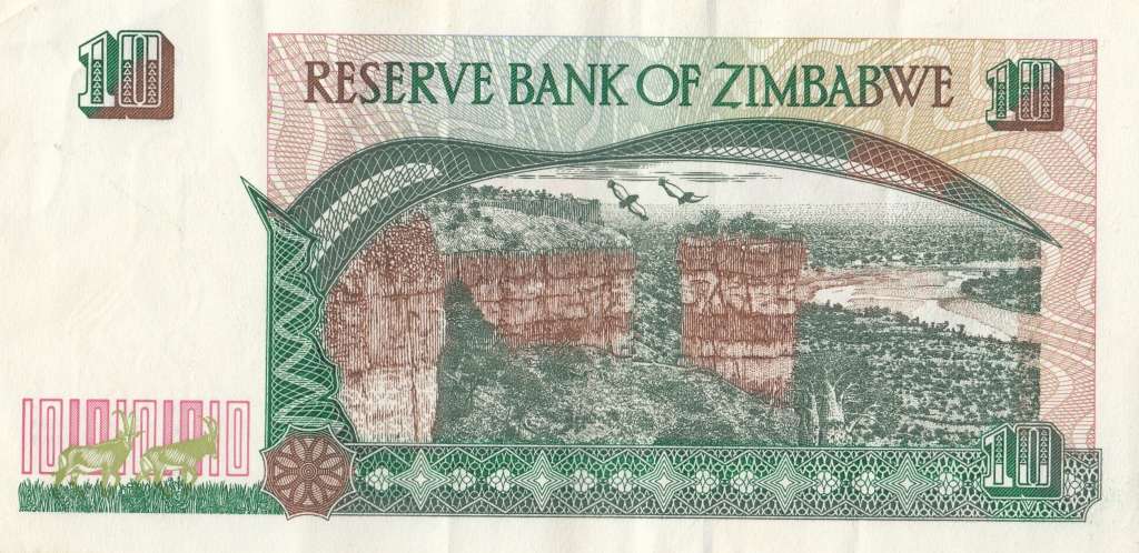 TEN DOLLARS       ZIMBABWE      CJ2881972      SET072