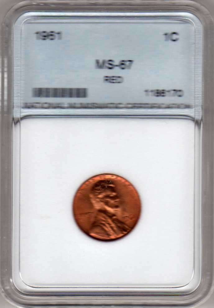 1961   1C   COIN    USA      NNC GRADED  MS-67