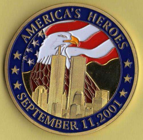 9/11 Events (America's Heroes) Challenge coin