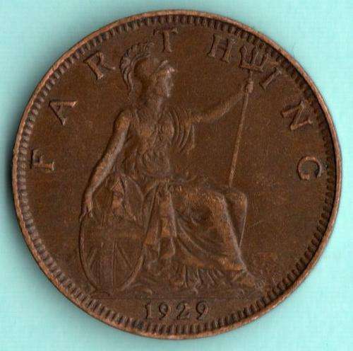 1929   FARTHING  COIN                         SUN806