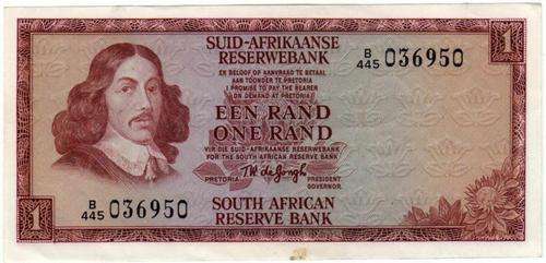 ONE RAND NOTE     B445 036950