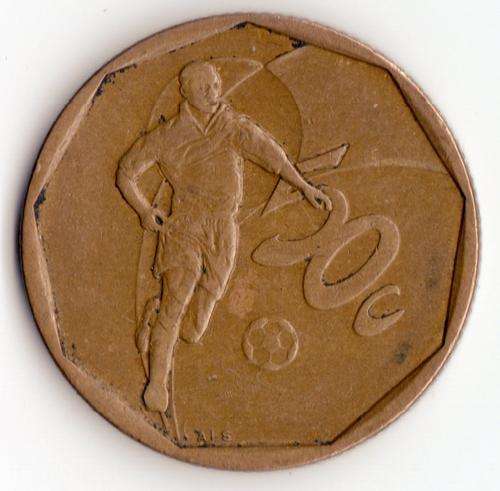 2002  50c  SOCCER  COIN                  SUN1016