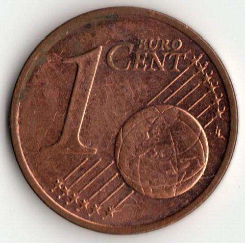 2007  1  EURO  CENT  COIN                  SUN1020