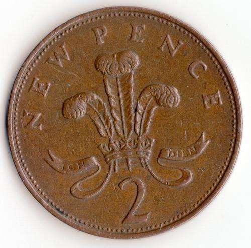 1971  NEW 2 PENCE  COIN   GB               SUN1043