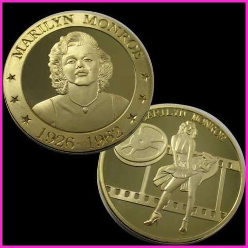 Marilyn Monroe 24Kt Gold-plated Commemorative Coin
