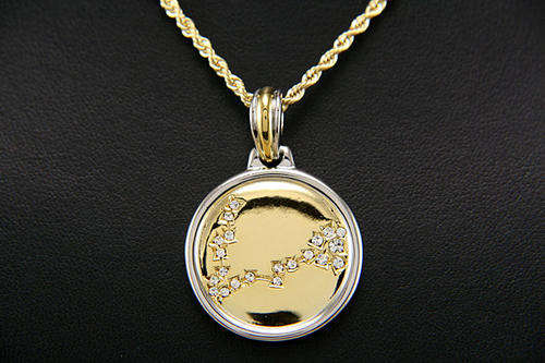 ZODIAC 14K HGE NECKLACE-PISCES