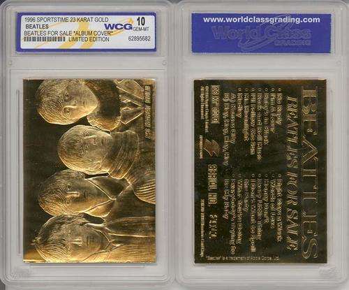 BEATLES * FOR SALE * ALBUM 23KT GOLD CARD - GEM-MINT 10