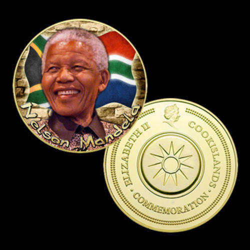 Nelson Mandela 24K GP Commemorative Coin2