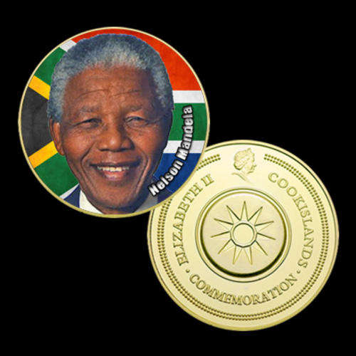 Nelson Mandela 24K GP Commemorative Coin (nr 10)