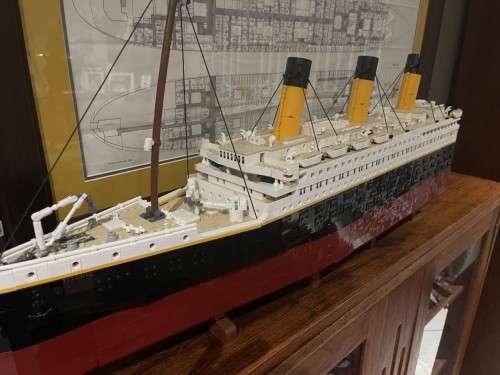 For sale!  Second hand, partially built Lego Titanic model - 2/3rds complete with original boxes.