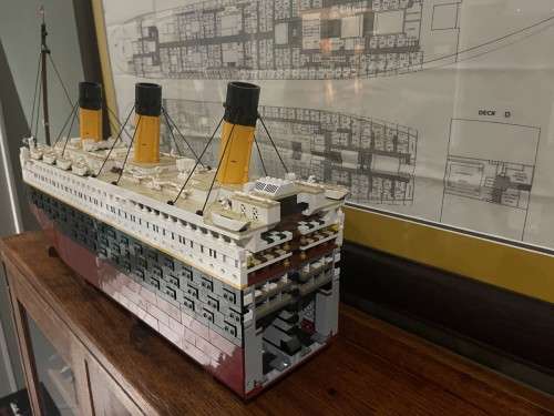 For sale!  Second hand, partially built Lego Titanic model - 2/3rds complete with original boxes.
