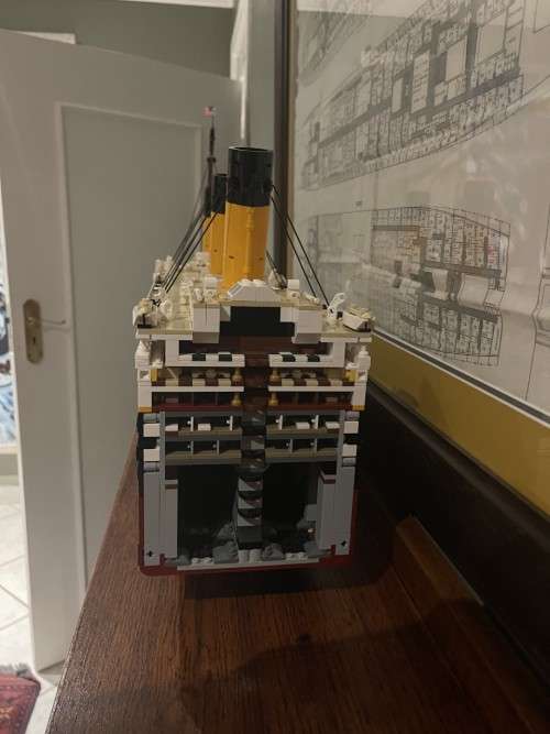 For sale!  Second hand, partially built Lego Titanic model - 2/3rds complete with original boxes.