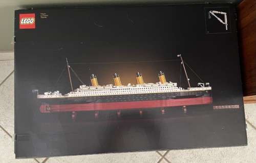 For sale!  Second hand, partially built Lego Titanic model - 2/3rds complete with original boxes.
