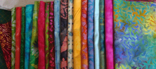 Set of Batik Quilting fabric 100% cotton (be quick)