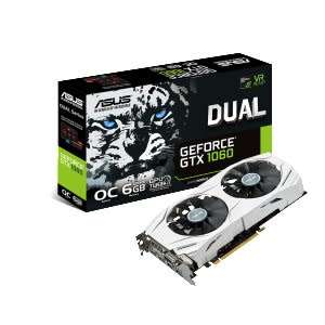 ASUS Dual series of GeForce® GTX 1060 graphics provide sweet spot performance --6GB GDDR5 GPU TWEAK