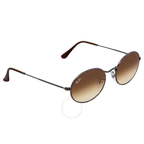 Ray-Ban Oval Flat Lenses Sunglasses Brown Gradient Lens Unisex Worth R 1400