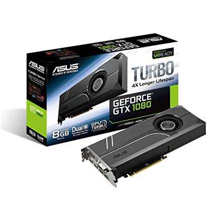 ASUS GeForce GTX 1080 8GB Turbo Graphic Card TURBO-GTX1080-8G--boxed