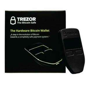 TREZOR Black cryptocurrency hardware wallet for bitcoin and crypto currency