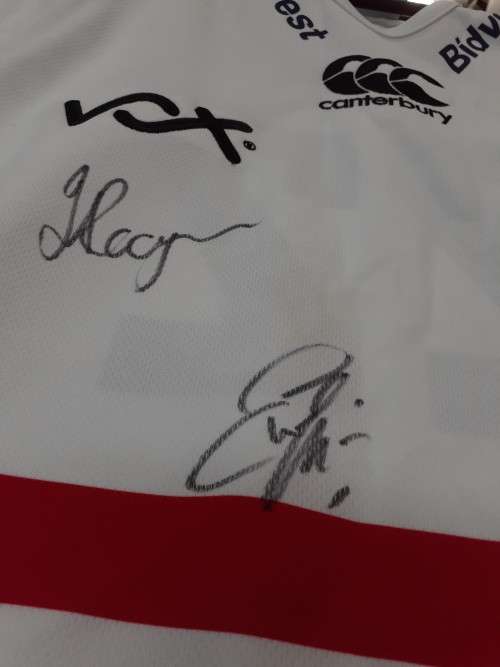 Rugby under 21 autographed shirt