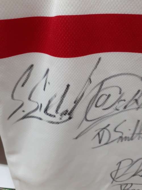 Rugby under 21 autographed shirt