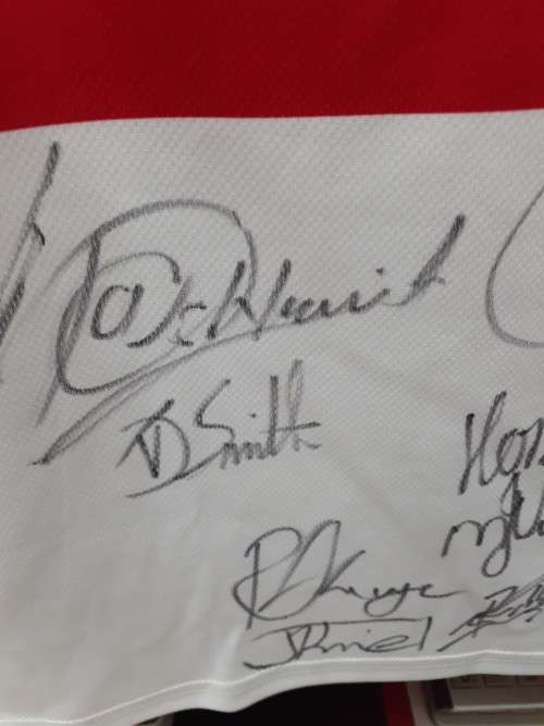 Rugby under 21 autographed shirt