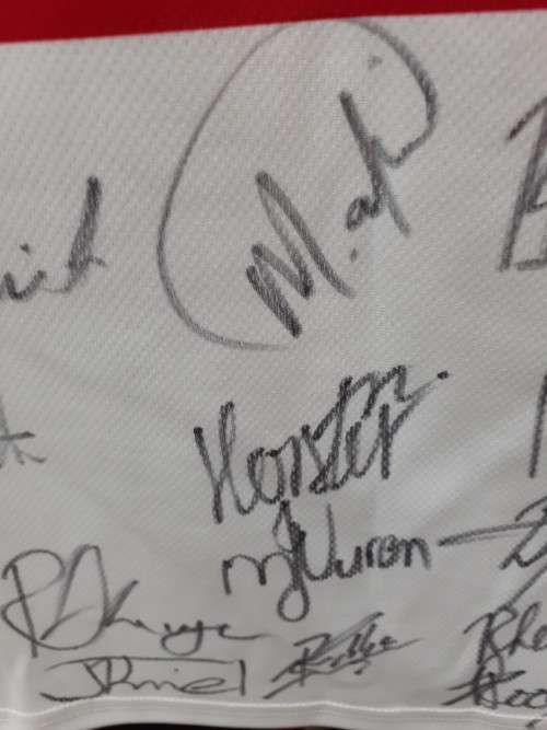 Rugby under 21 autographed shirt