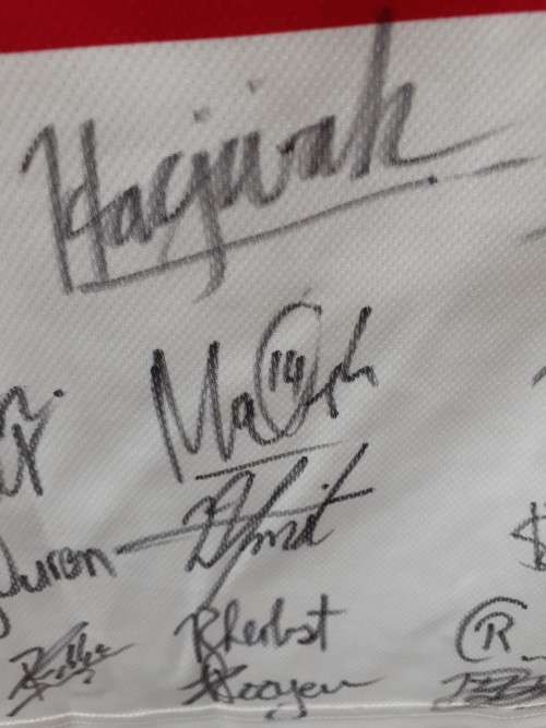 Rugby under 21 autographed shirt