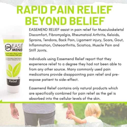 Easemend relief  Gout,arthritus,sprain rheumatism,  your sollution ( box of 24 )