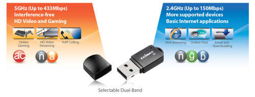 wifi usb dongle--speens up to 433mbps--superfast. Save big, have faster connection speeds
