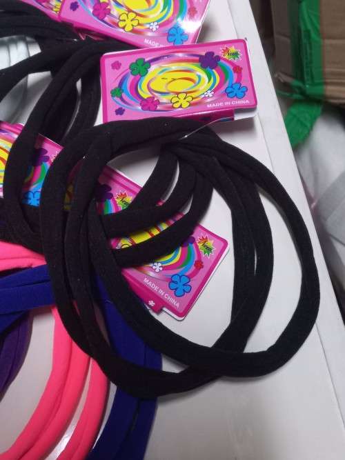Hair bands assorted colors ( pack of 12 )