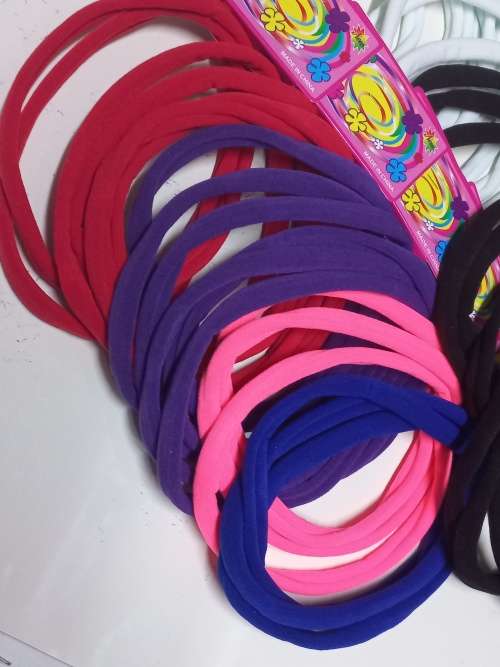 Hair bands assorted colors ( pack of 12 )