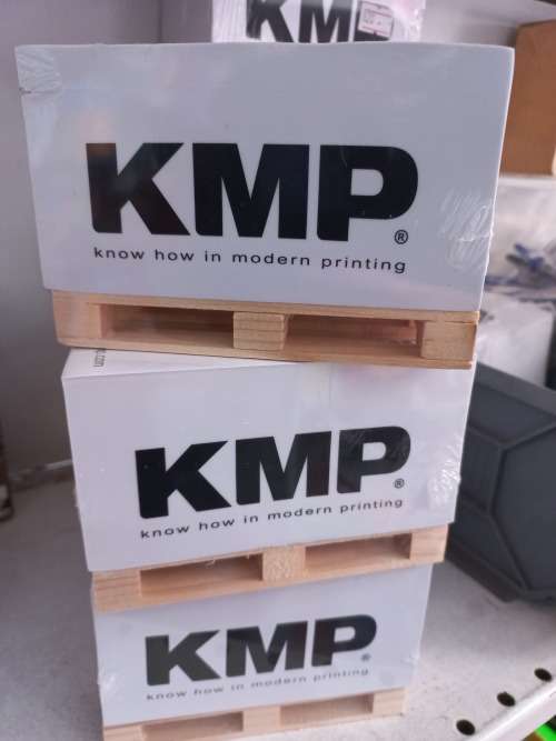 Stack of paper on a cute little pellet