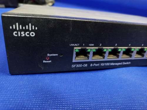 CISCO SF300-08 8 PORT 10/100 managed switch