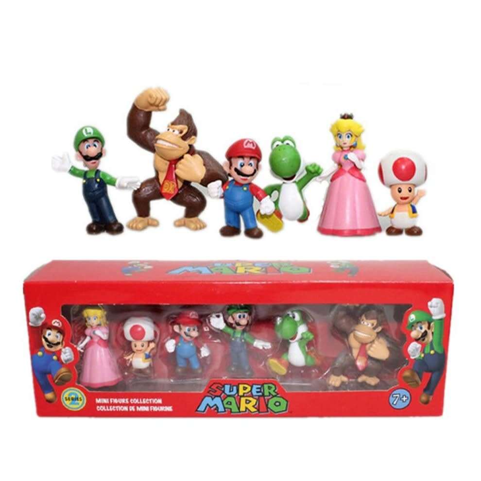 Super Mario Mario Louis Yoshi Kubo Green Dragon 6-piece boxed doll