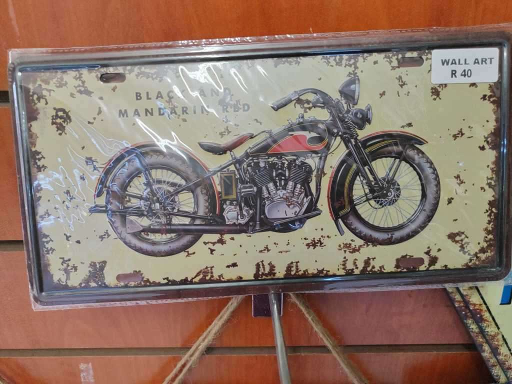Metal Bike Wall Art