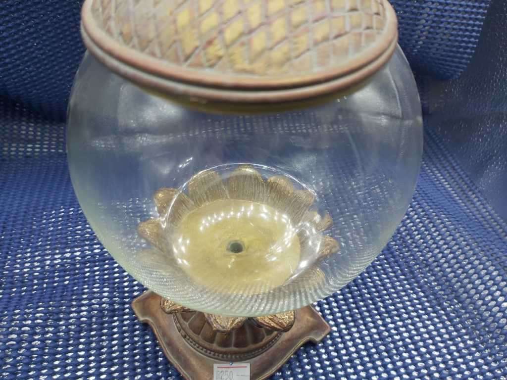 Vintage Globe With Parrot--Ornament