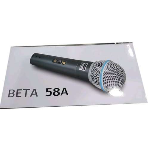 Super-Cardioid Dynamic Vocal Karaoke Microphone with Wire XLR (F) to TS (M) 3 Meter Cable for Vocali