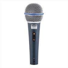 Super-Cardioid Dynamic Vocal Karaoke Microphone with Wire XLR (F) to TS (M) 3 Meter Cable for Vocali