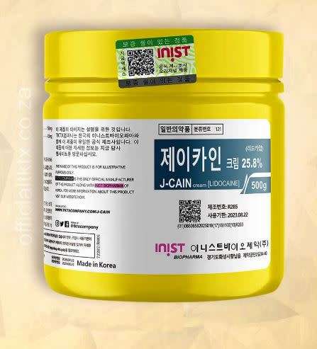 J-Cain Numbing Cream 25.80% (500g)