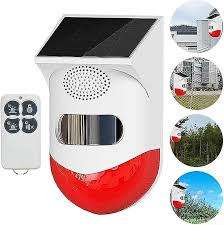 Solar Motion Sensor, Solar Alarm Light, Solar Powered Sound Alarm, Outdoor