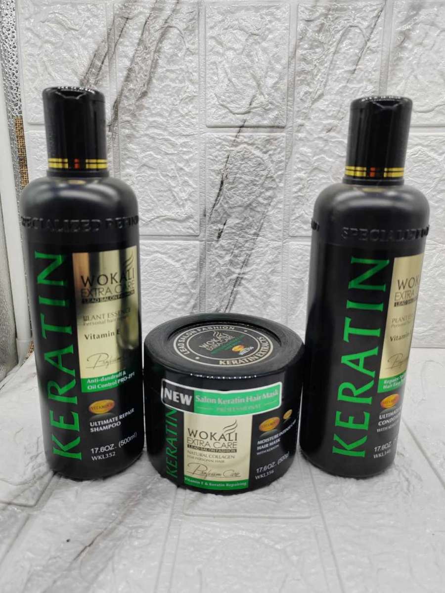 Shampoos & Conditioners - WOKALI KETATIN SHAMPOO, CONDITIONER AND HAIR ...