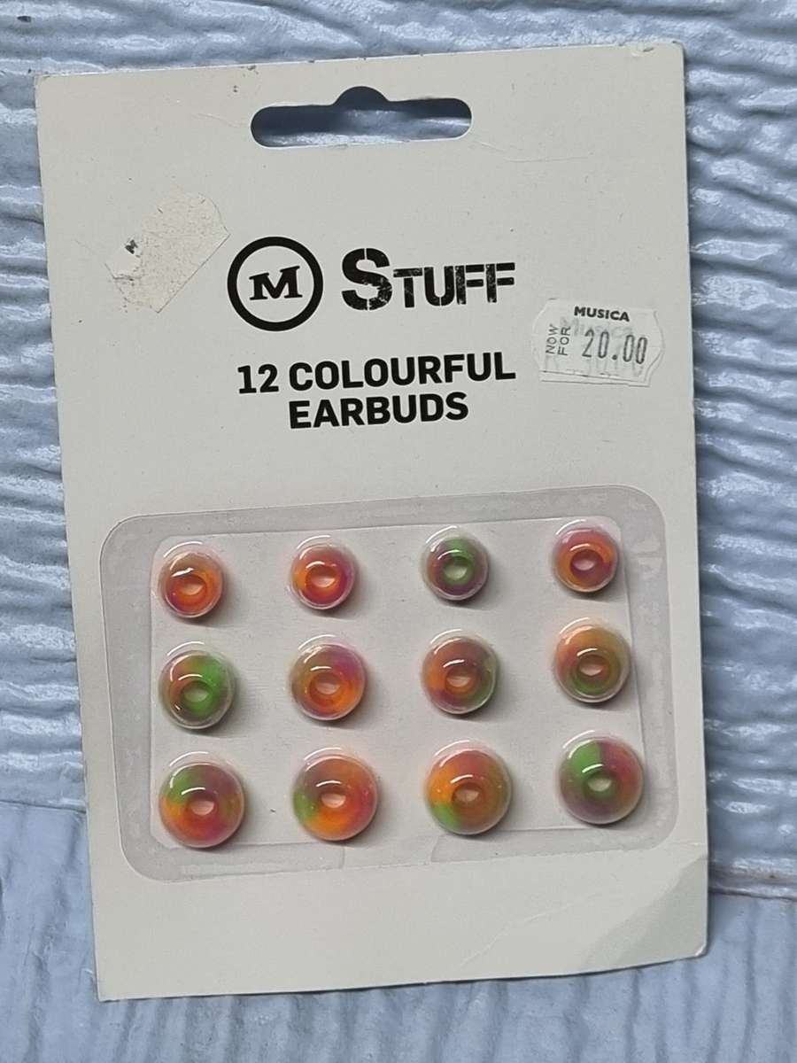 12 piece colorful earbuds ( lot of 50 )