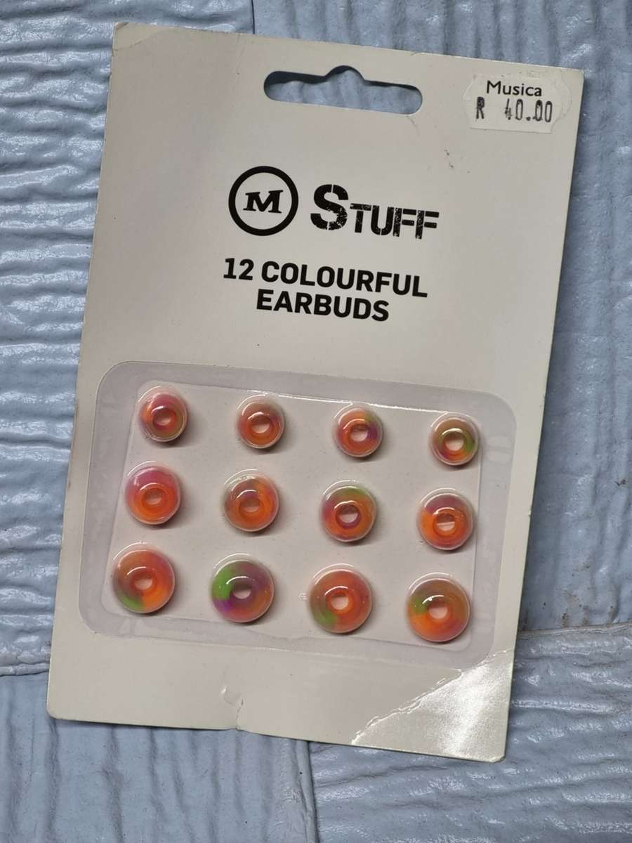 12 piece colorful earbuds ( lot of 50 )