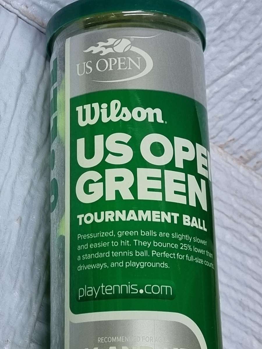 Wilson US  open tennis balls  green set of 3