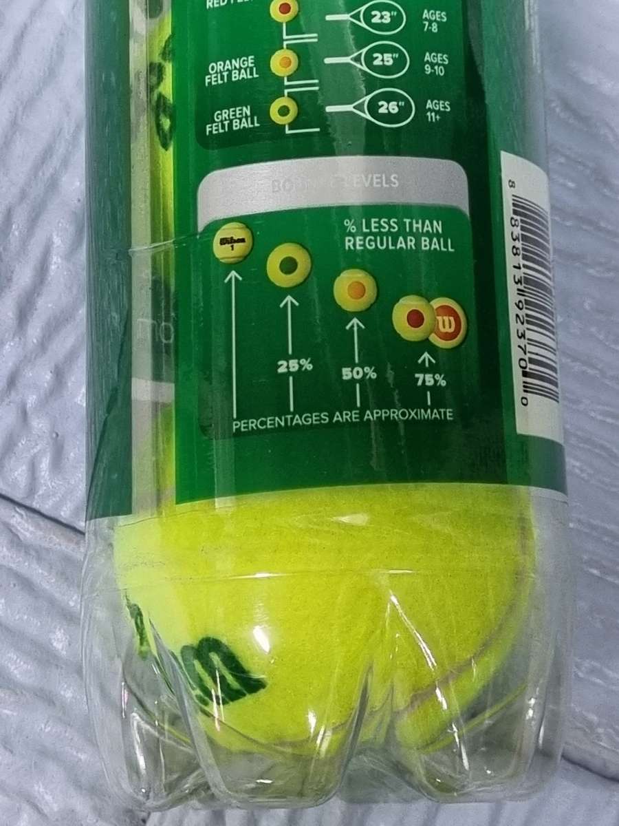 Wilson US  open tennis balls  green set of 3