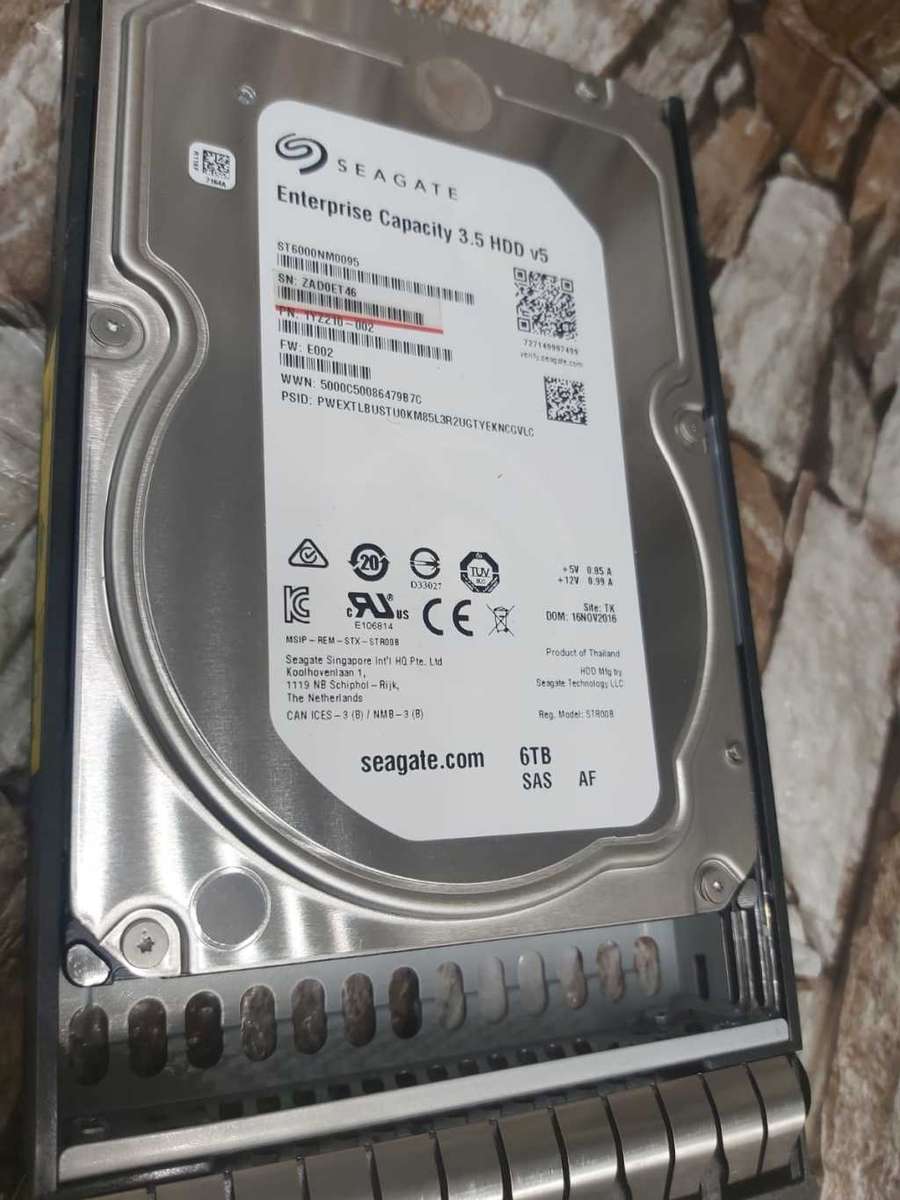 SEAGATE ENTERPRISE CAPACITY 3.5 HDD--6TB HDD--SERVER DRIVE